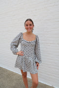 CLAIRE PUFF SLEEVE MINI DRESS