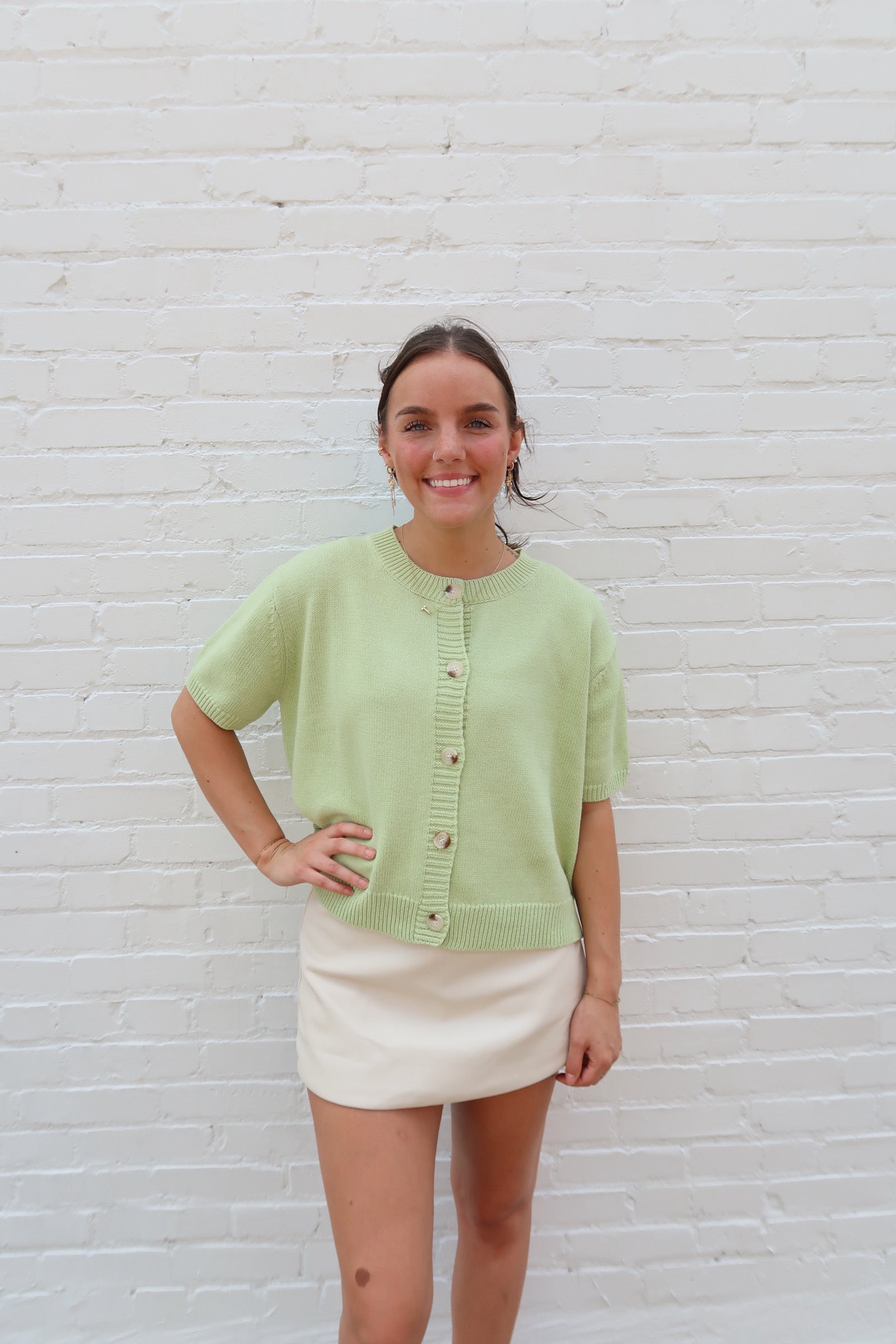 LEMON LIME SWEATER CARDIGAN