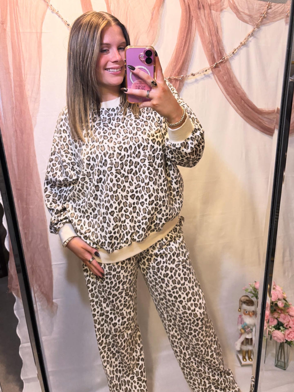 IT GIRL LEOPARD SWEAT SET