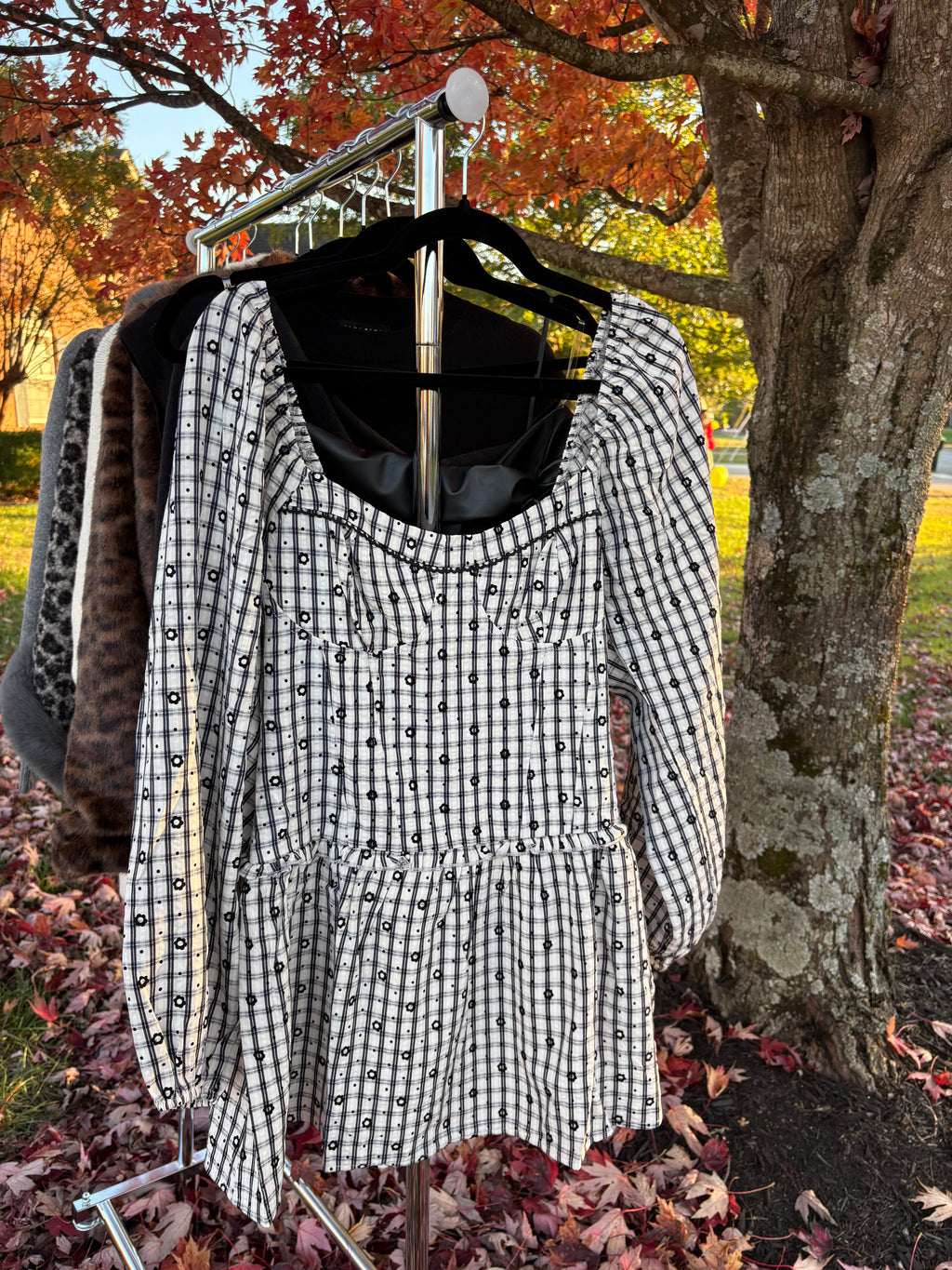 CLAIRE PUFF SLEEVE MINI DRESS