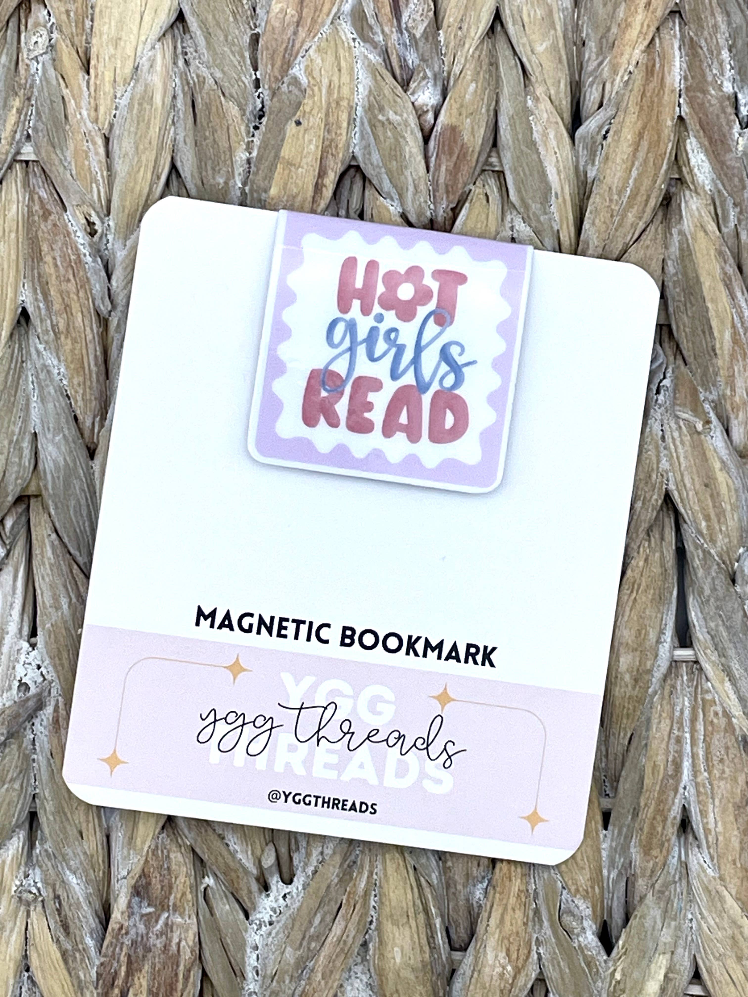'Hot Girls Read' | Magnetic Bookmark