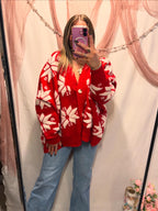 SNOWFLAKE SWEATER CARDIGAN