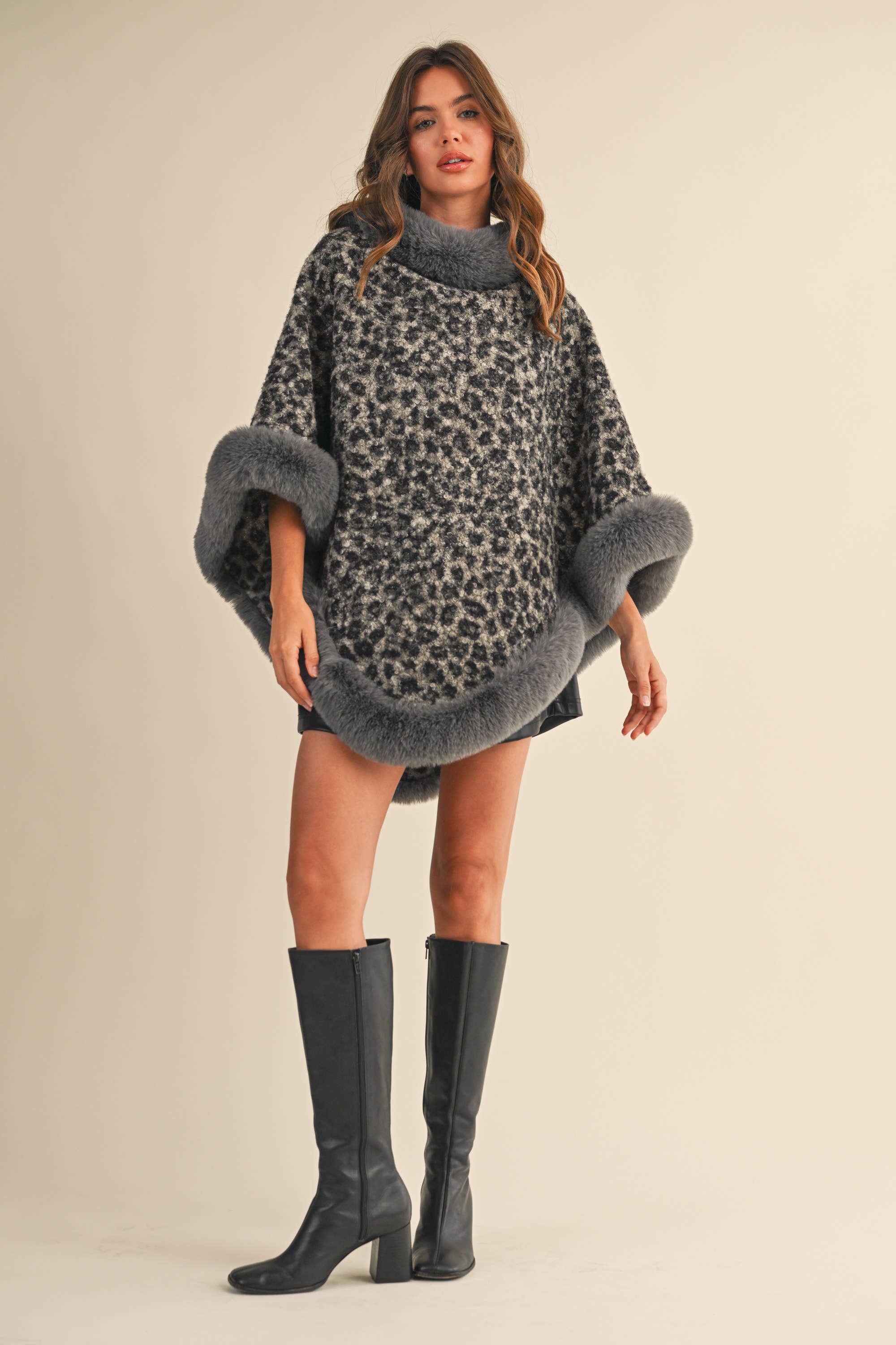 ASPEN LEOPARD PONCHO