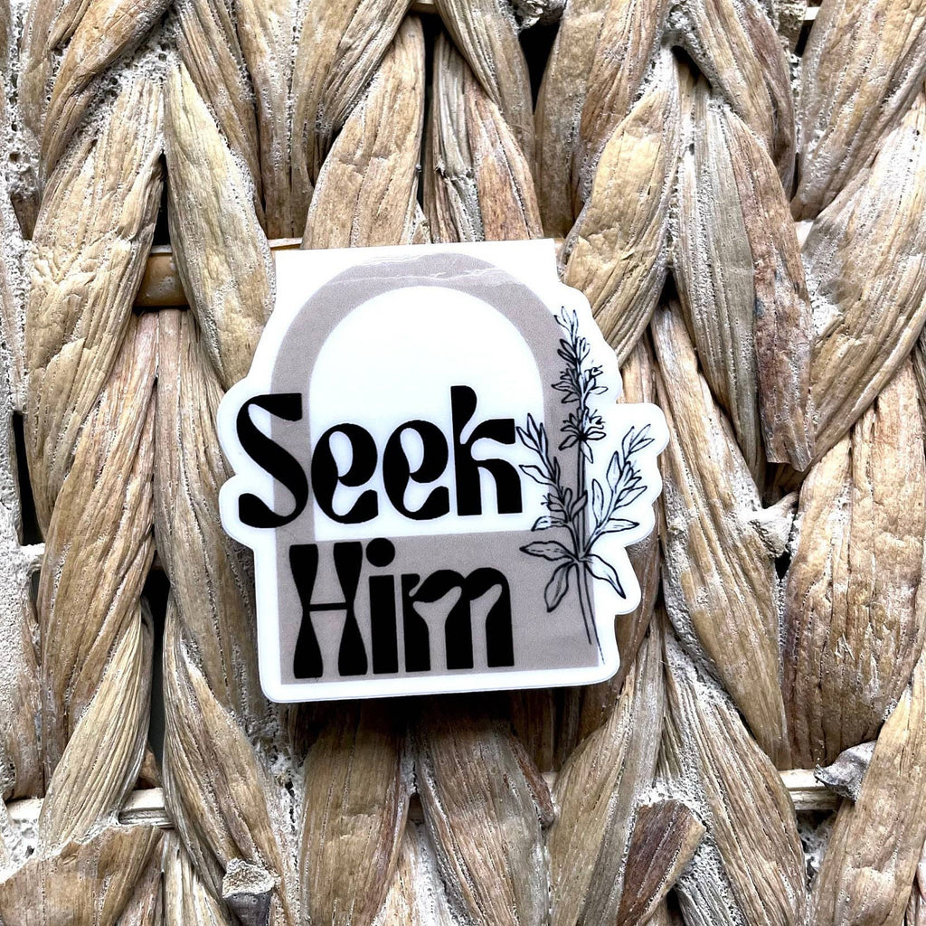 'Seek Him' Hyssop Flower God Faith | Magnetic Bookmark