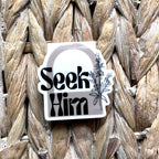 'Seek Him' Hyssop Flower God Faith | Magnetic Bookmark