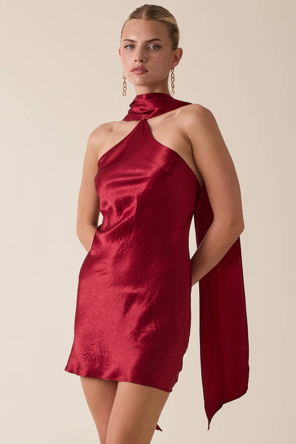 HEARTBREAKER SILK MINI DRESS