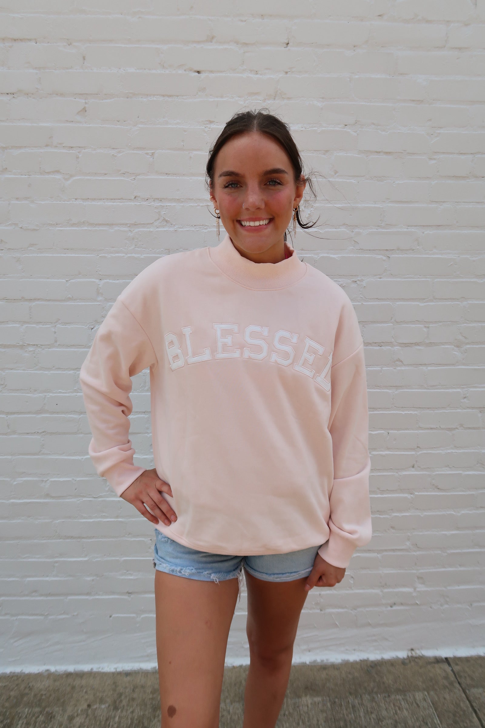 BLESSED MOCKNECK SWEATSHIRT