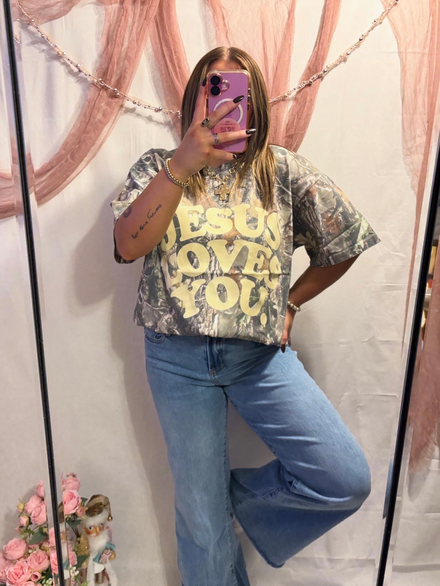JESUS LOVES YOU CAMO TEE