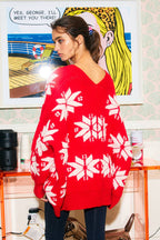 SNOWFLAKE SWEATER CARDIGAN