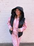 LEATHER PUFFER VEST