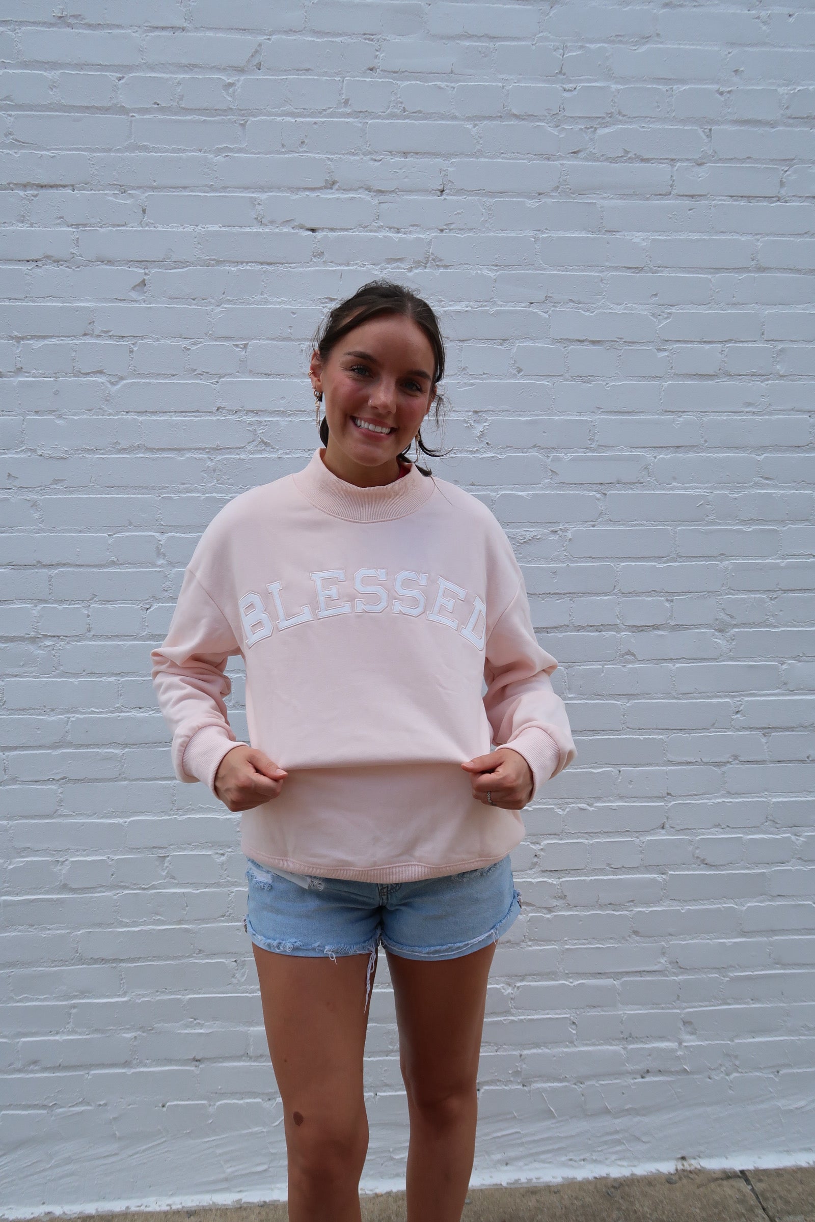 BLESSED MOCKNECK SWEATSHIRT