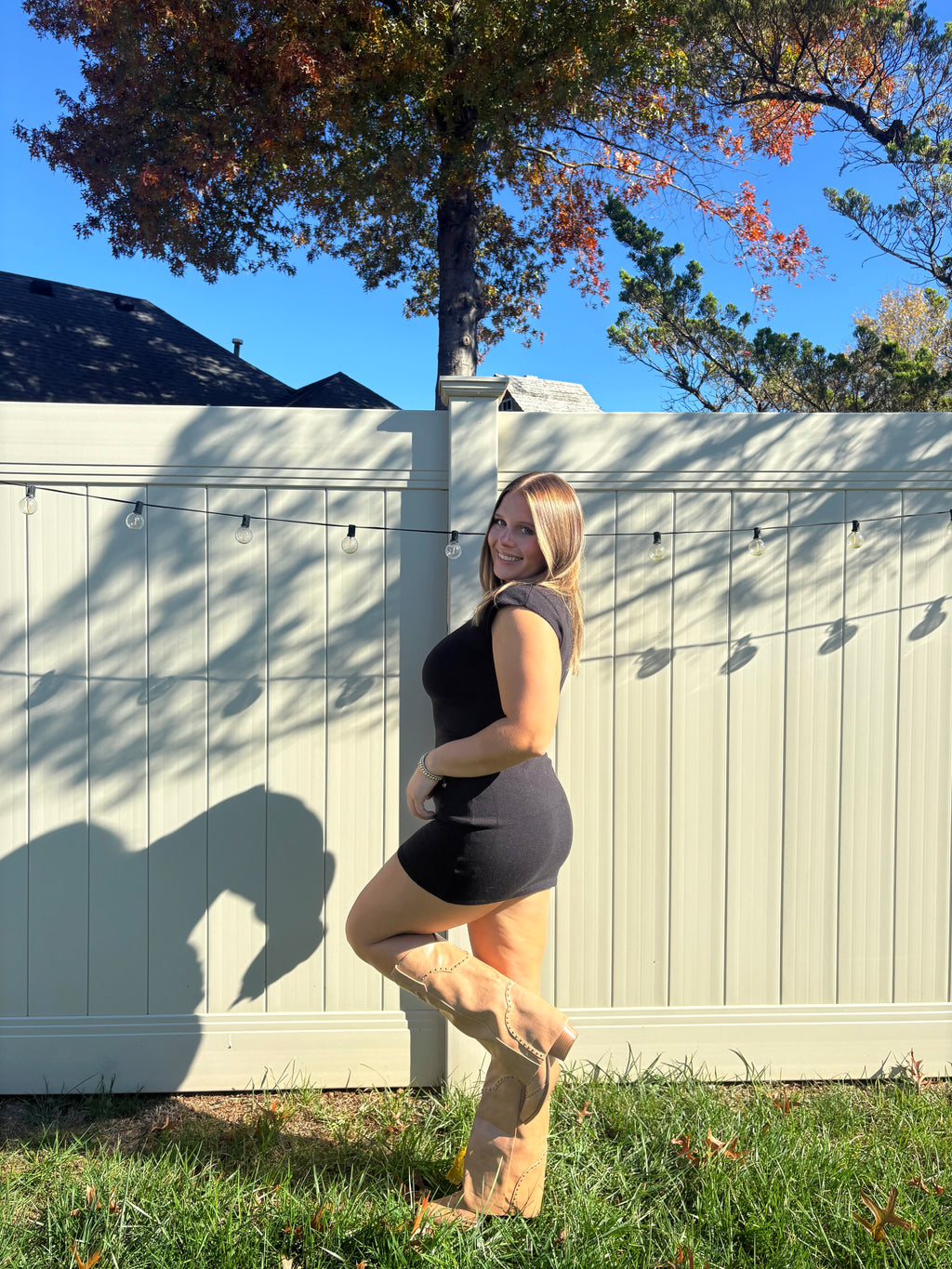 KENDALL MOCK NECK SWEATER MINI DRESS