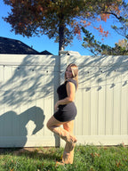 KENDALL MOCK NECK SWEATER MINI DRESS