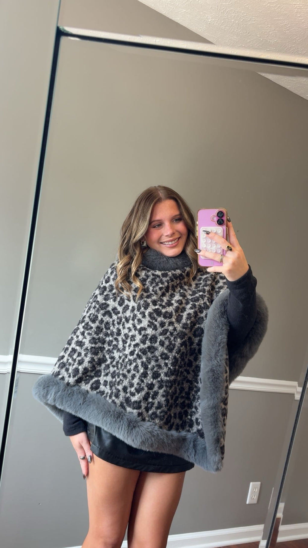 ASPEN LEOPARD PONCHO