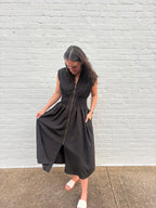 MONROE ZIP MIDI DRESS