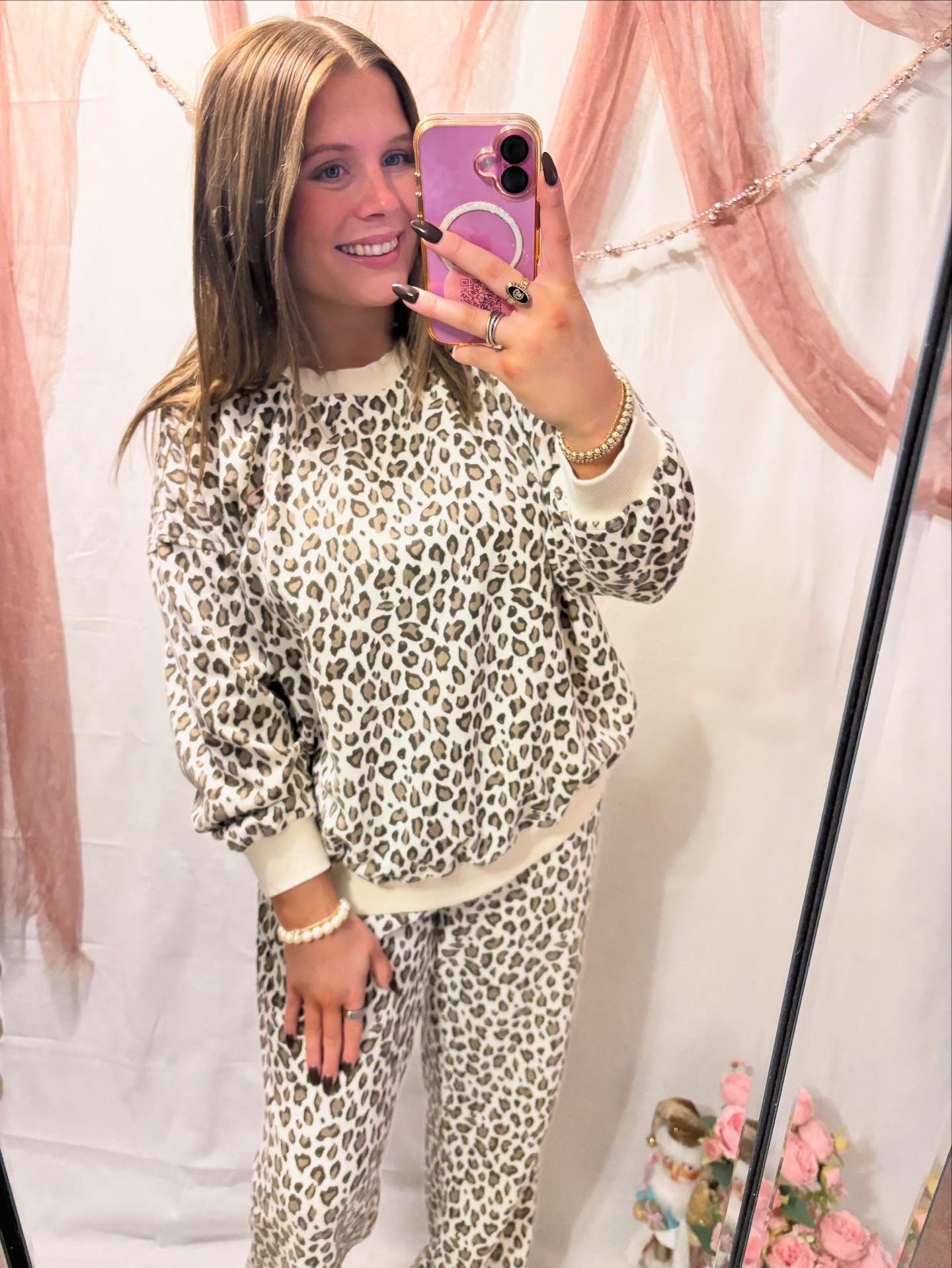 IT GIRL LEOPARD SWEAT SET