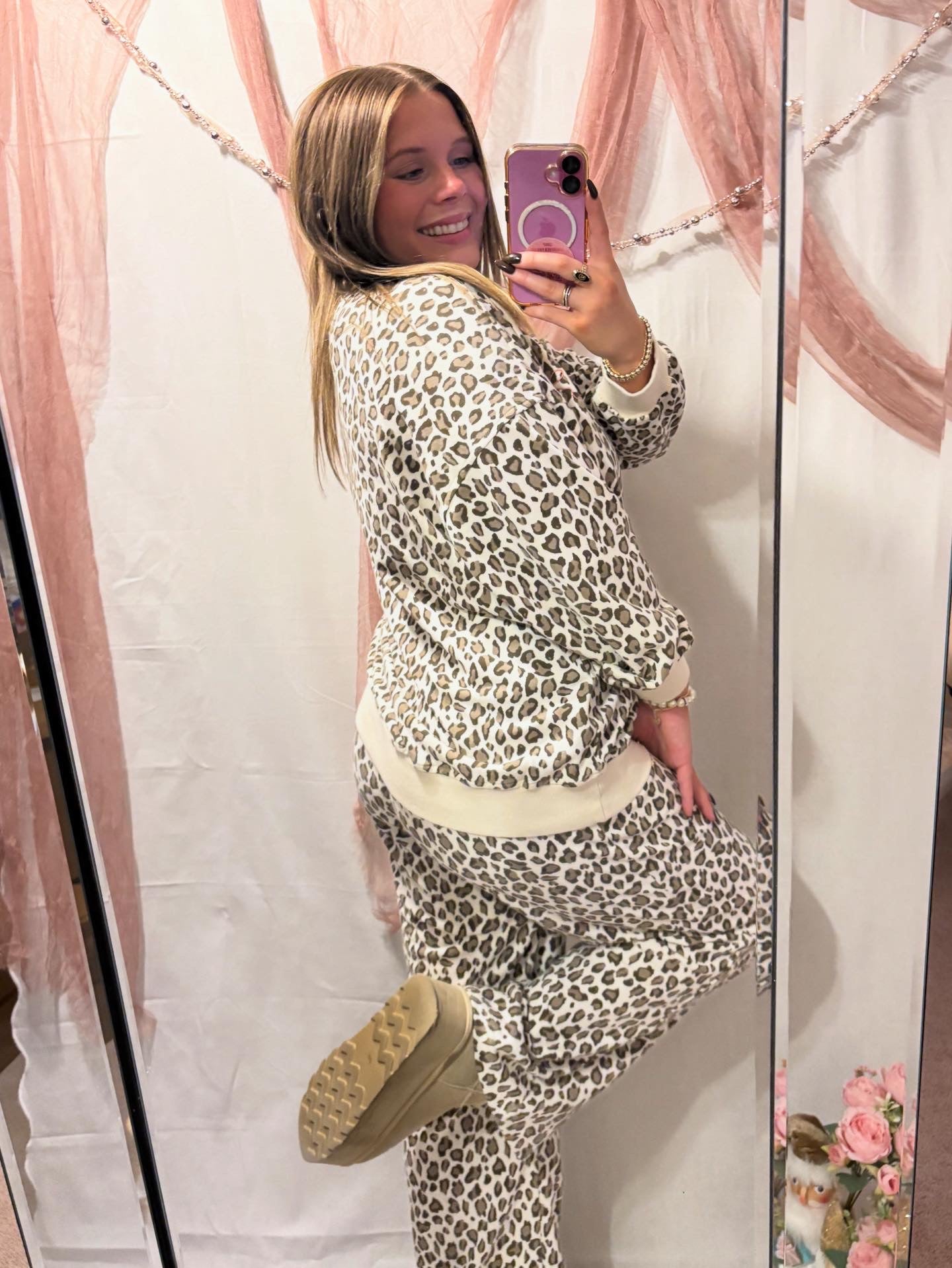 IT GIRL LEOPARD SWEAT SET