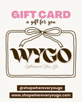 WHEREVER YOU GO GIFT CARD