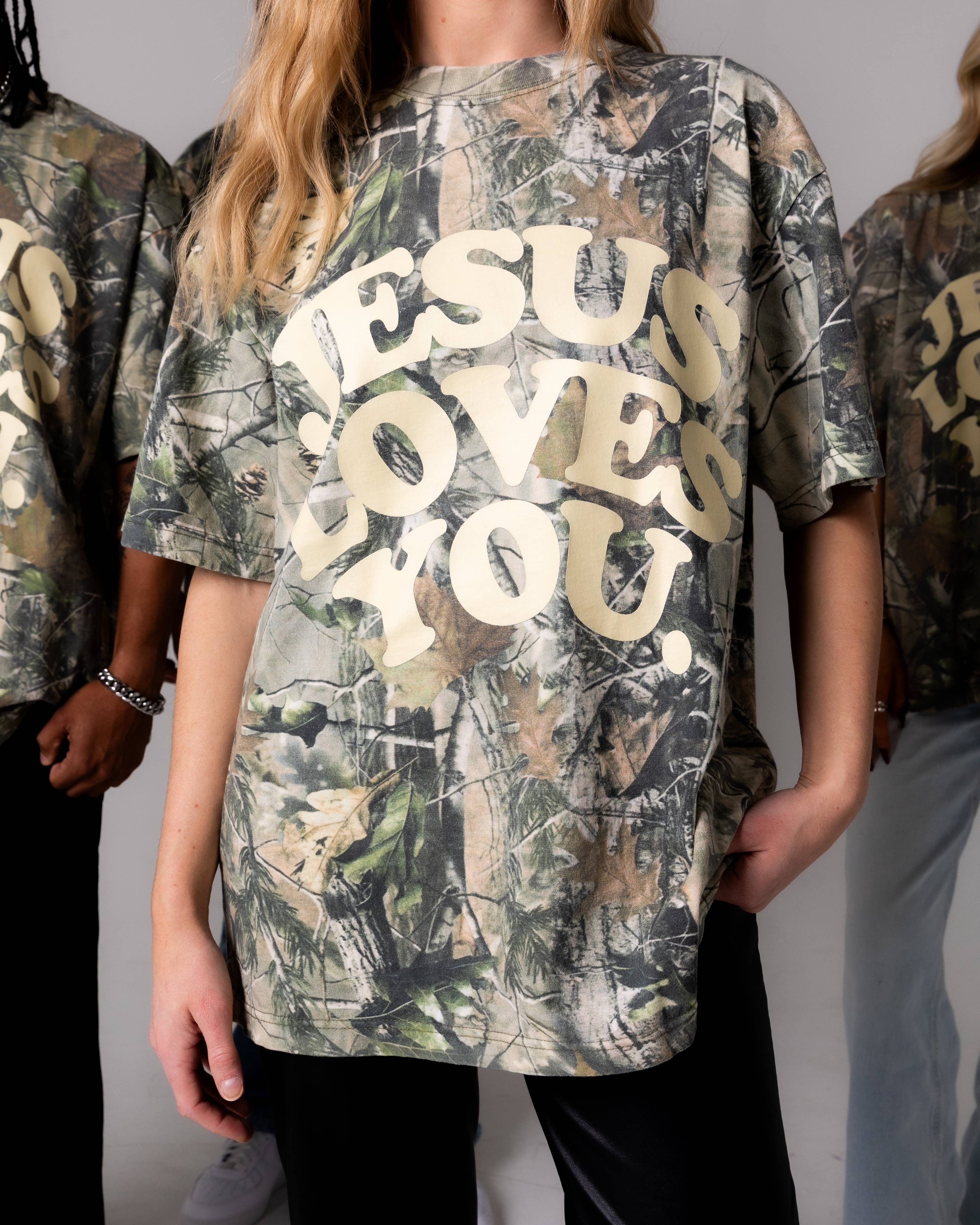JESUS LOVES YOU CAMO TEE