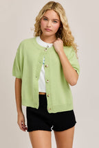 LEMON LIME SWEATER CARDIGAN