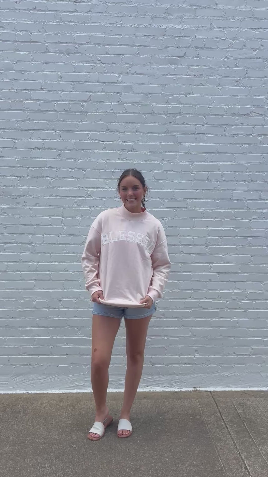 BLESSED MOCKNECK SWEATSHIRT